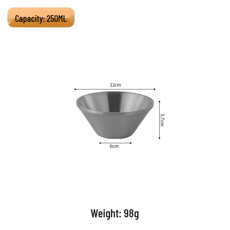 

ZISIZ Golden Conical Serving Bowls (Set of 2)