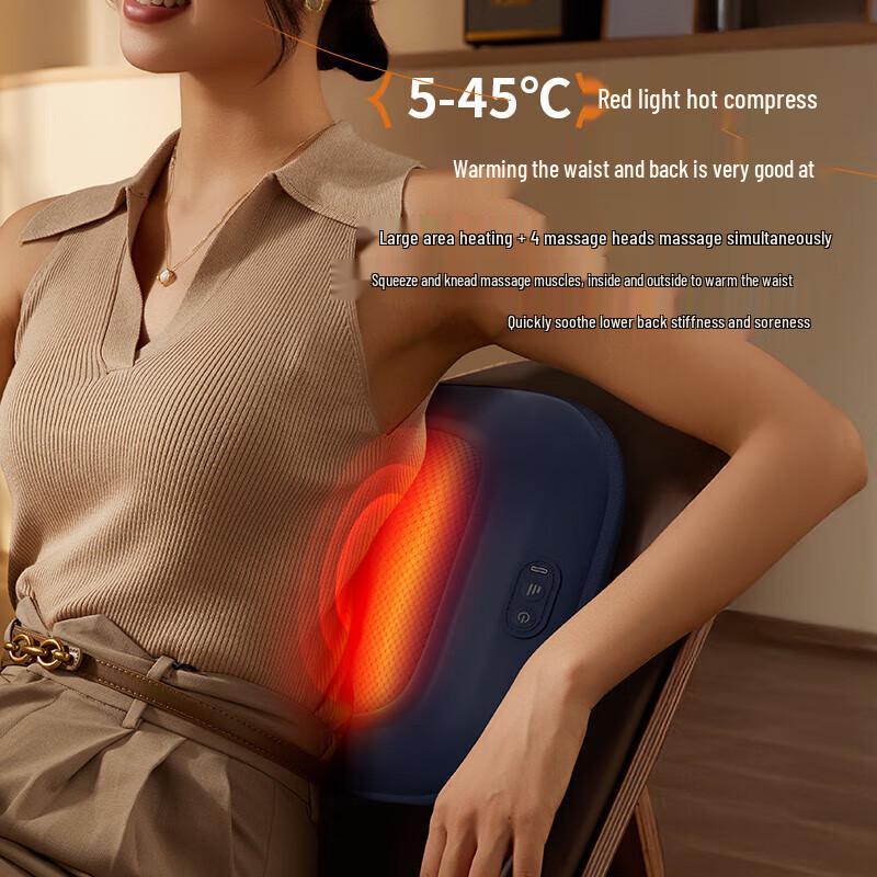 AUX Neck & Shoulder Cervical Massage Pillow with Heat CN plug (adapter included)