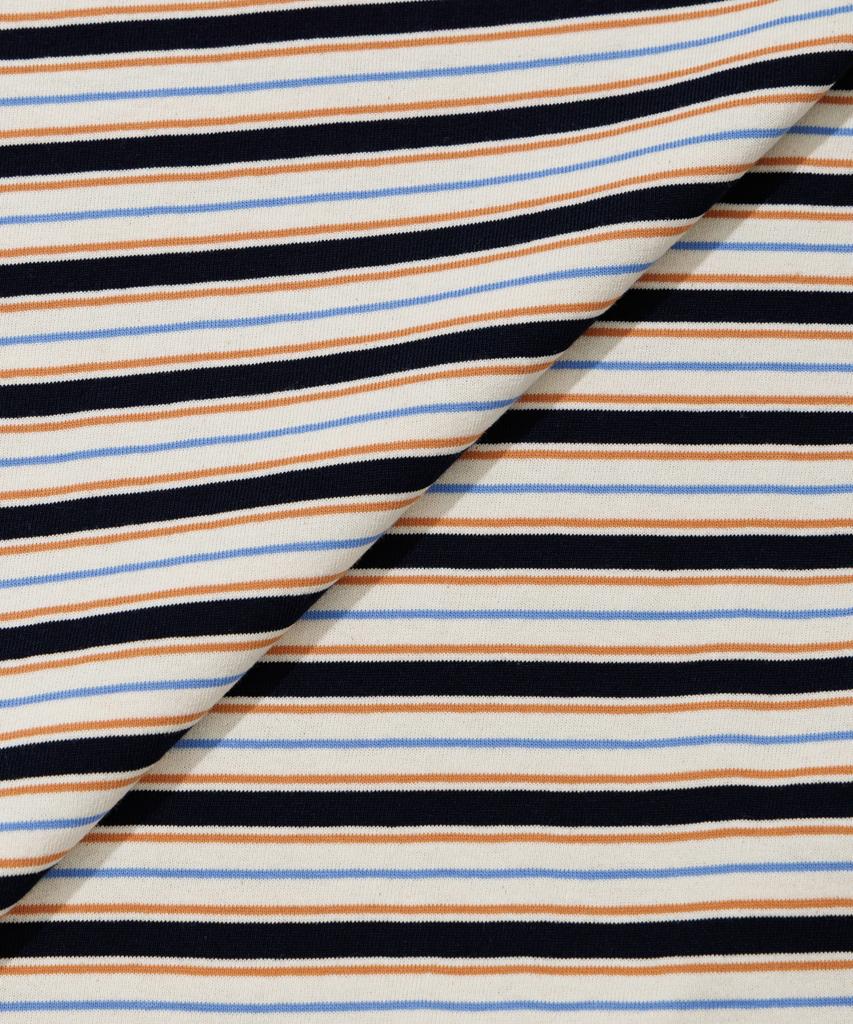 MOAA Retro Multi Stripe Long Sleeve Tee (Navy)