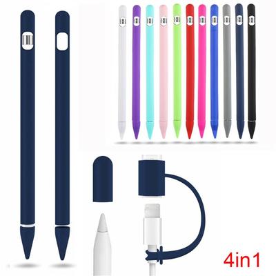 Barevné Měkké Silikonové Kompatibilní Pro Pouzdro Apple Pencil Kompatibilní Pro iPad Tablet Dotykové Pero Stylus Ochranný Rukáv Kryt