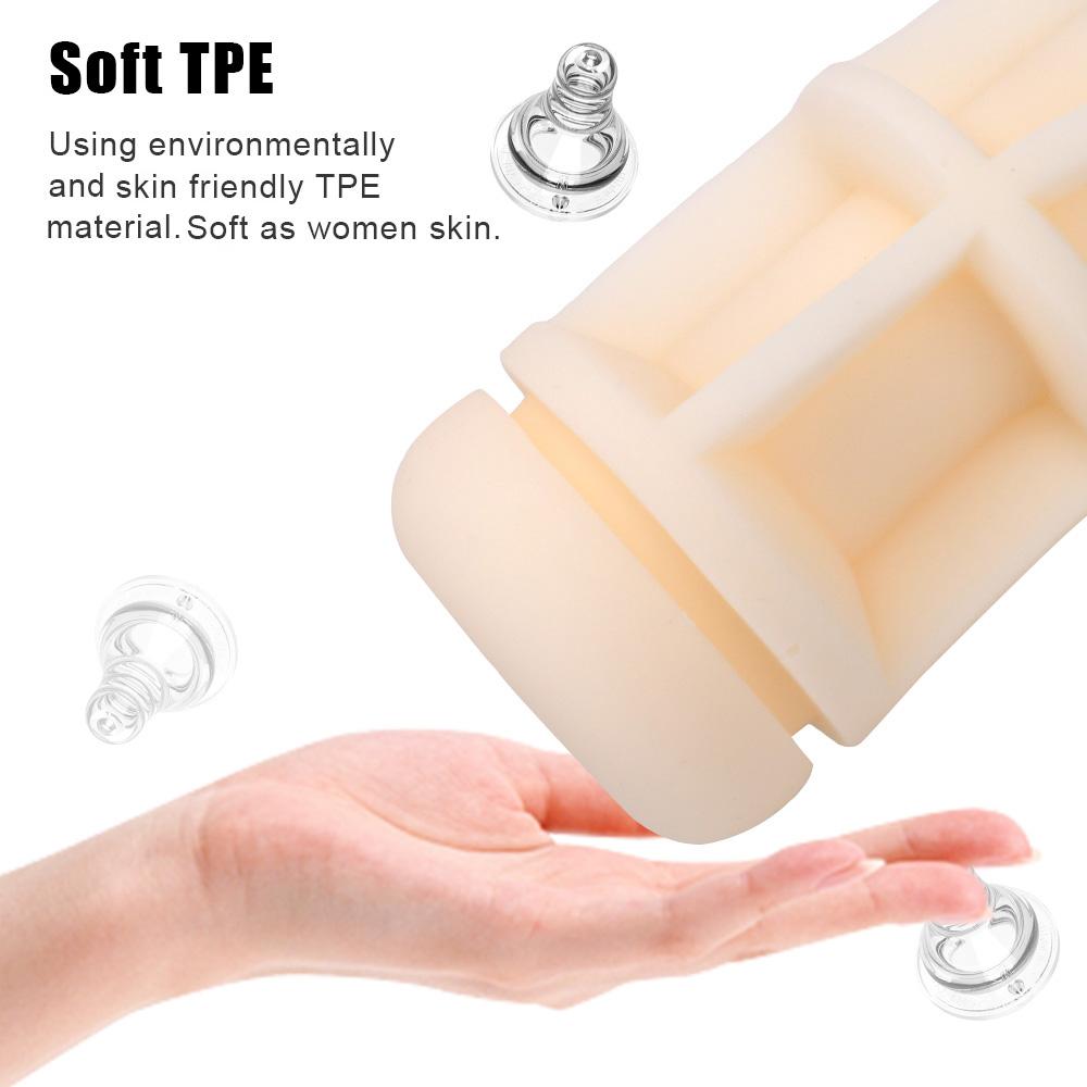 Male Masturbation Cup Silicone Soft Sex Toys For Men Penis Pump Realistic Vagina Anal Mouth Erotic Oral Sex Artificial Pussy