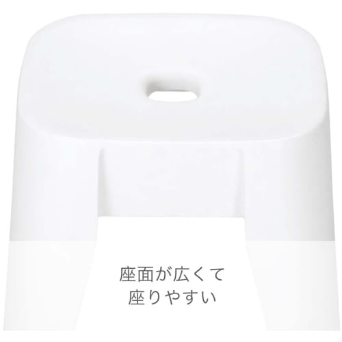 [.co.jp Exclusive] Shinki Gosei Tombo Bath Stool, 30-inch, White, Ag, Antibacterial, Hook, Easy-Drying, Bathtub, Floor or Countertop, 36cm Wide X 30cm