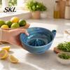 Draining And Rinsing Bowl Self Wash Bowl, with Hollow Drain Holes, Swirl-Flow Berry Kitchen Fruit Washer Washing Ceramic Rinse for Counter