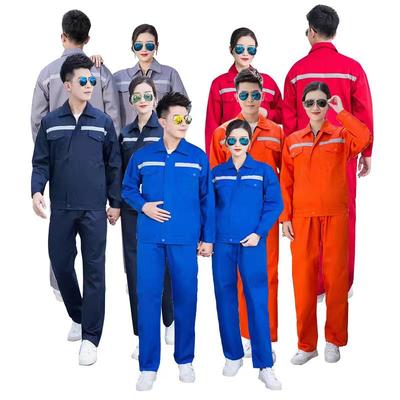 Unisex Anti-static Long Sleeve Polyester Cotton Workwear Top for Spring and Autumn