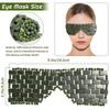 Natural Jade Eye Mask Cooling Negative Ion for Puffy Eyes Head Tension Relief Relaxation Anti-Aging