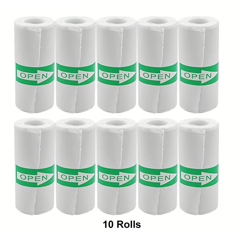 5/10/20 Rolls Mini Self-Adhesive Printer Sticker Paper for Photo Checklist Notes Refill Pocket Photo Printing Label 57*25MM 4