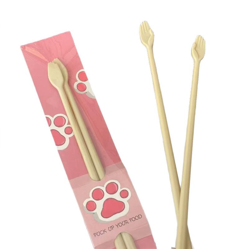 

Cat Claw Chopsticks Cute Kitchen Lunch Sushi Chopsticks Party Gathering Chinese Chopsticks Tableware Creative Kitchen Supplies чёрный