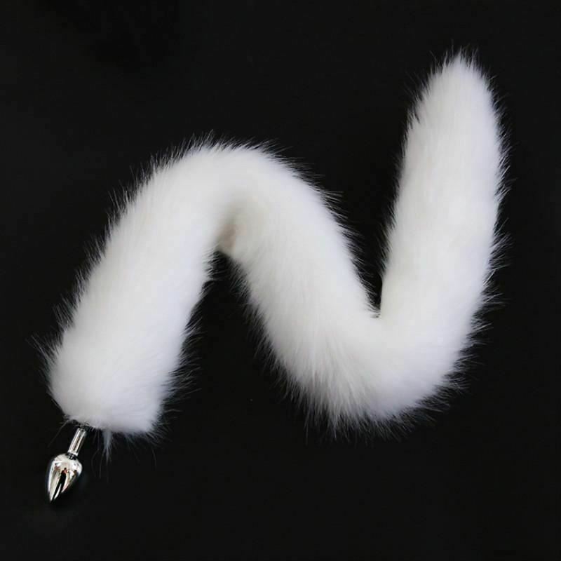 Fox Cosplay Anal Butt Plug Tail Nipple Clamps Ears Set  Pet Play