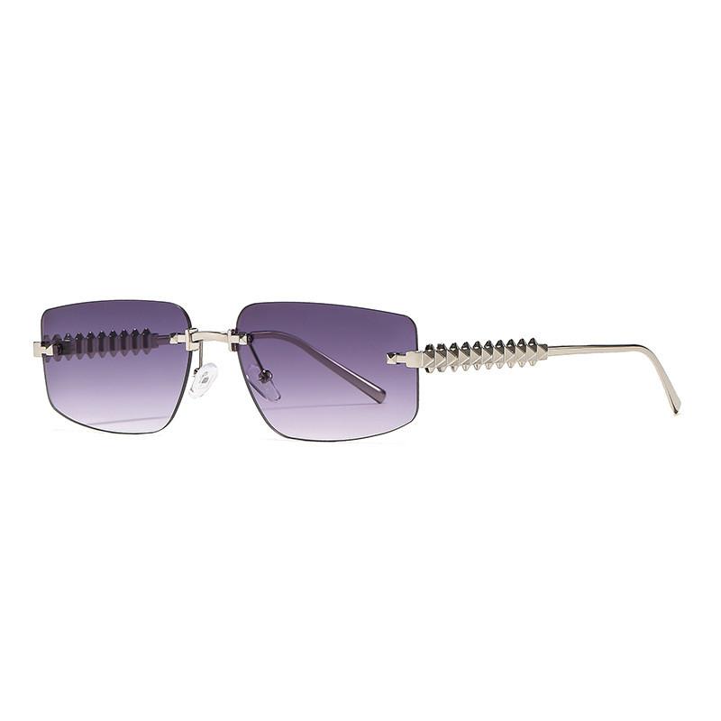 

New Fashion Polygon Sunglasses For Women With Uv400 Protection For Outdoor Activities Silver Gray