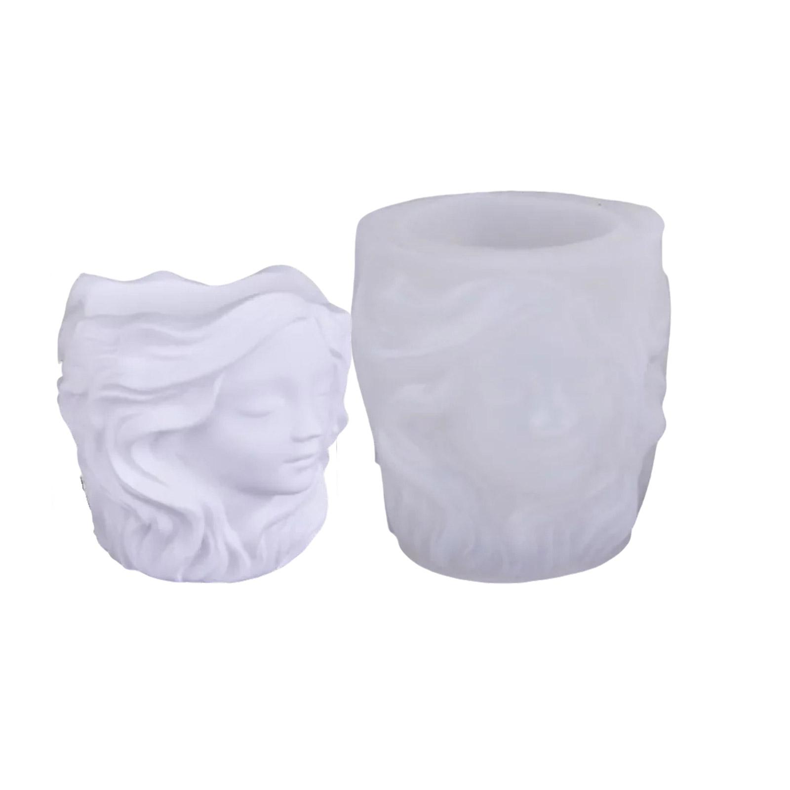 

Сделай сам Девочка Цветочный горшок Силиконовая форма для смолы Цементных поделок Уникальный подарок ручной работы Домашнее украшение Подставка для украшений