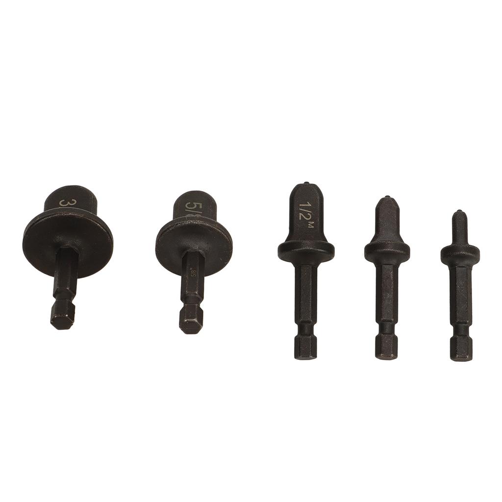 5pcs Copper Tube Expander Copper Pipe Swaging Tool Drill Bit Set for Air Conditioner Repair