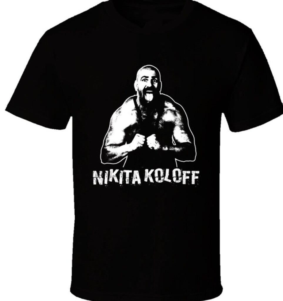 

Nikita Koloff Legend Of Wrestling T-Shirt Mens Womens Tees Top black Cotton JJ5059 S