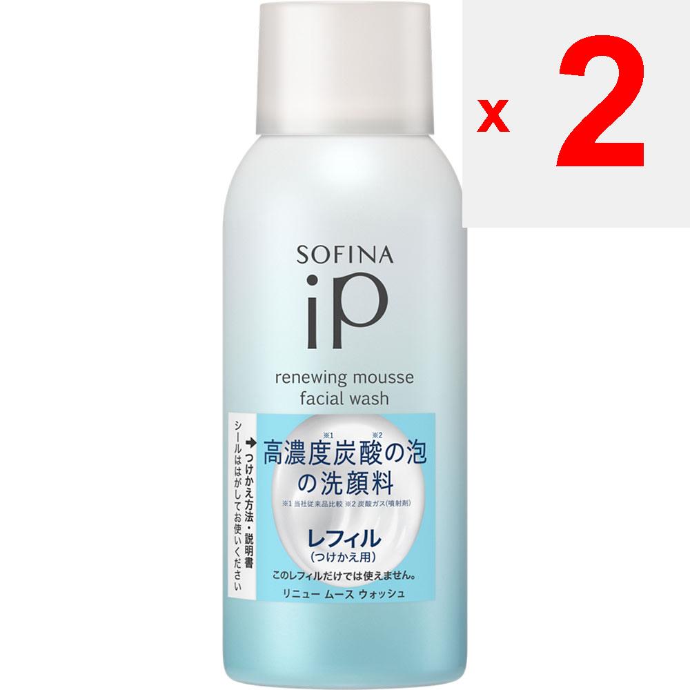 Kao Sofina Sofina Ip Sofina iP Renew Mousse Wash Refill 200g Facial Cleanser (Other) Wet Your Face. 2. Divide the Foam Into Two Pieces and