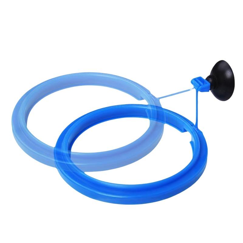 New Tank Blue Floating Station Food Tray Aquarium Fish Feeding Ring Prevent Food Dispersion Fish Pinch With Suction Cup
