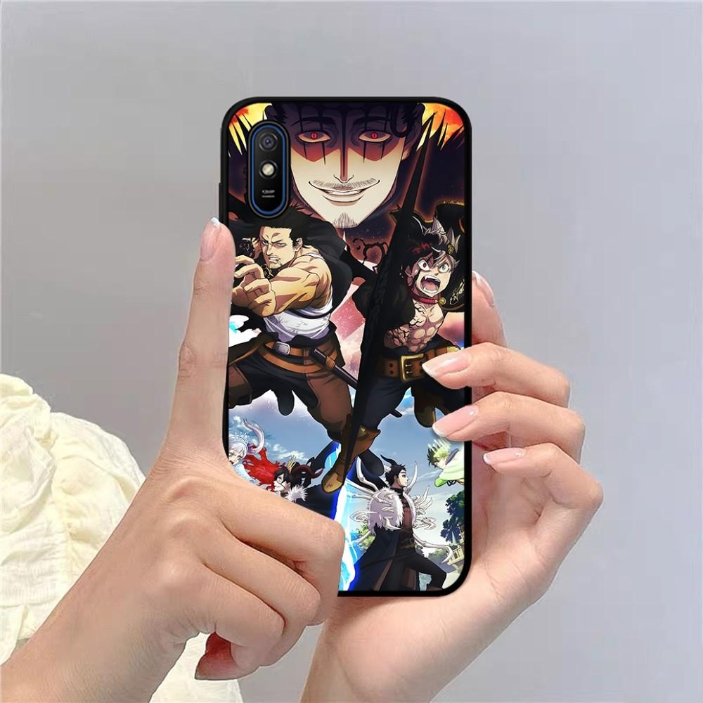 Black Clover Phone Case For Redmi 5 6 7 8 9 10 Plus Pro 6 7 8 9 A GO K20 K30 K40 Pro Plus F3 Fundas