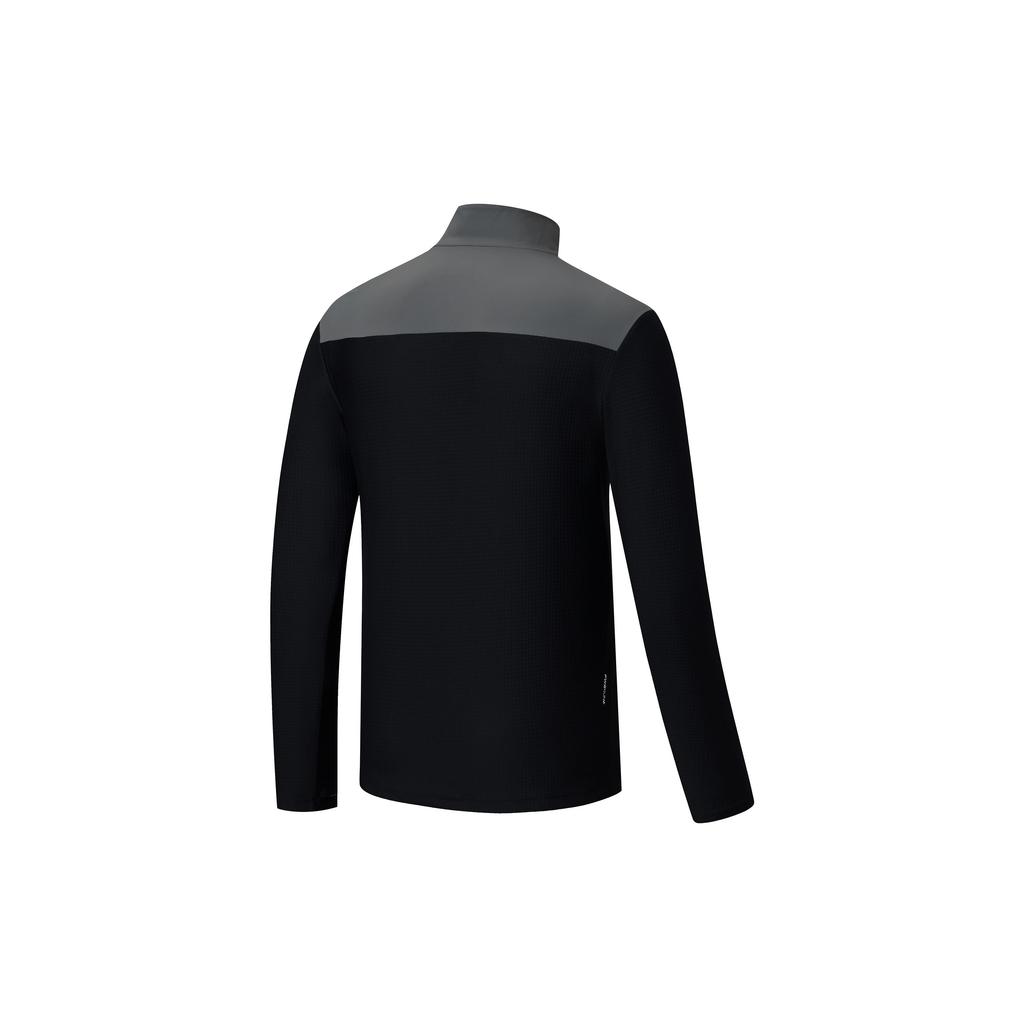 Saucony Retro Color Block Stand Collar Pullover Jacket Men Jacket Gray SC2220021B-GR06