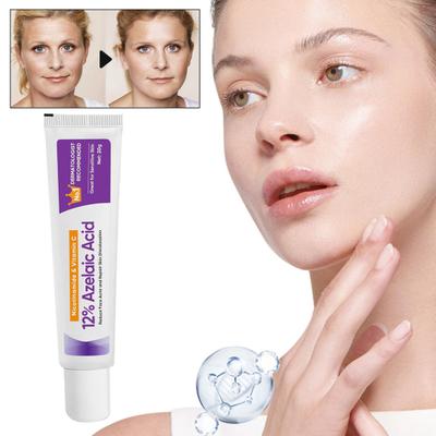 Azelaik Asit %12 Krem Aydınlatıcı Yatıştırıcı Yüz Kremi 20g Yağsız Hızlı Emilen Hyaluronik Asit Esansı Yüz Kızarıklığı Koyu Lekeleri Gidermek İçin