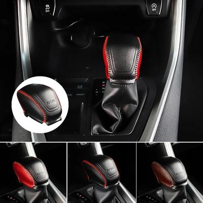 עבור טויוטה RAV4 XA50 2020 2024 2024 2024 ראש ידית הילוכים לרכב כיסויי הגנה אביזרים עור PU