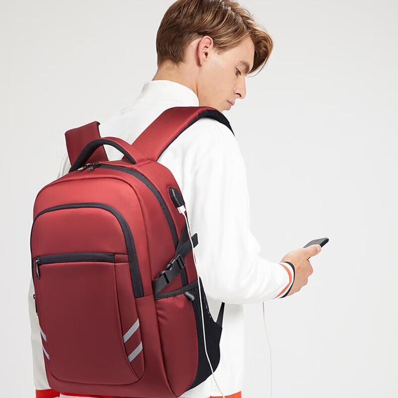 WEZHO Men's Wear-Resistant Business Travel Laptop Backpack
