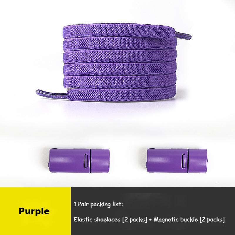 No Tie Shoe Laces Elastic Sneakers Shoelaces Multicolor Magnetic Lock Shoelace Kids Adult Quick Laces One Size Fits All Shoes