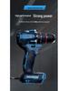 Brushless Lithium Battery Multi-functional Electric Drill & Screwdriver with Pistol Grip and Three-speed Impact Mode