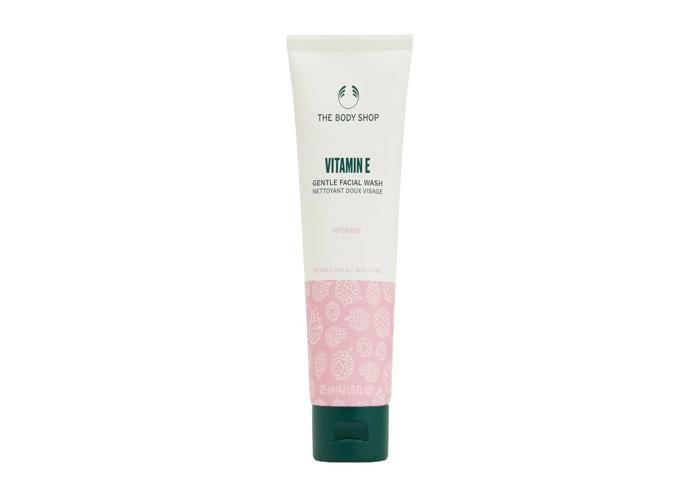 Gel nettoyant pour le visage - THE BODY SHOP - Vitamine E 125 ml - Enrichi en vitamine E - Huile de germe de blé - Hydratant