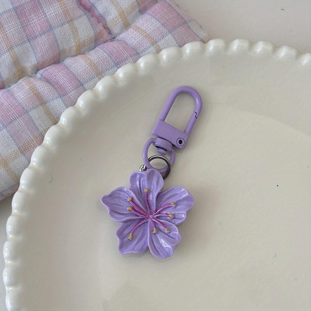 

Романтические брелоки с цветущей сакурой, милые минималистичные цветочные подвески, застежка-лобстер, подарок для пар и друзей, декоративные аксессуары для сумки