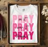 Beten Sie darüber Beten Sie darüber Religiöses Grafik-T-Shirt Oberteil Bluse