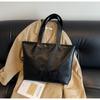 Versatile simple shoulder big bag, casual college student commuter tote bag, new large-capacity bag
