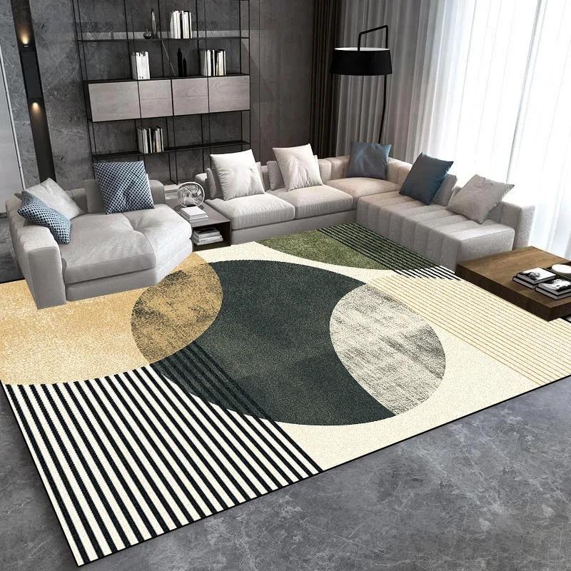 Modern Light Luxury Large Carpet for Living Room Home Decoration Sofa Area Rugs  Non-slip Bedroom Rug Washable Door Mat