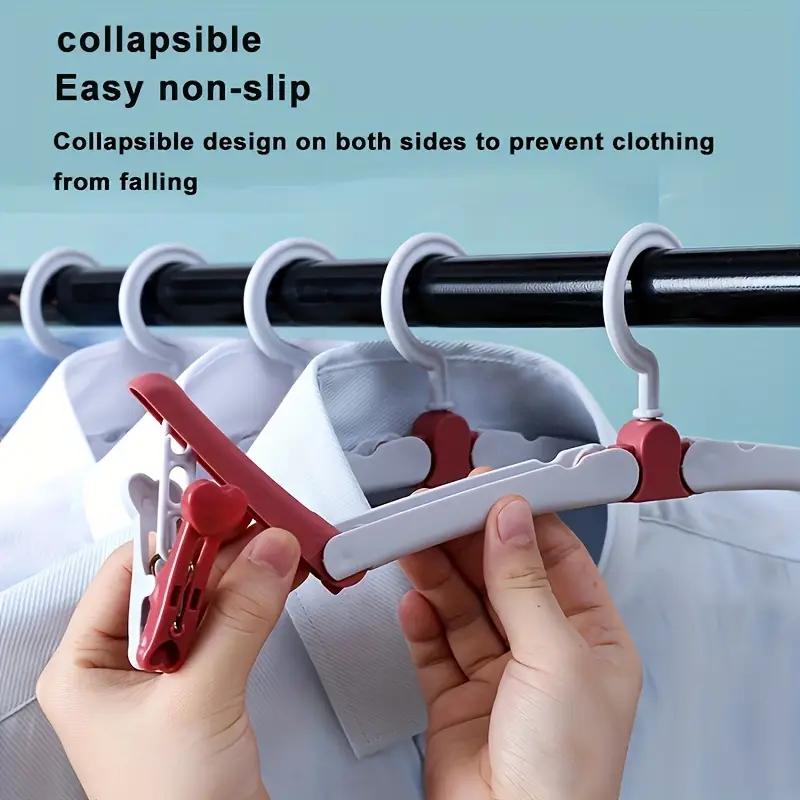 Multifunctional Folding Hanger Simple Portable Outdoor Travel Home Magic Clothes Drying Rack Non-slip Hanger