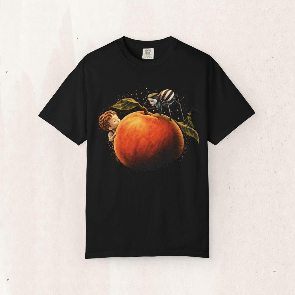 James And The Giant Peach| Soft Garment Dyed Cotton | Unisex Vintage Tee