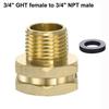 1/2" 3/4" NPT Male Garden Hose Fitting Brass Quick Connect Adapter Durable Coupling Joint