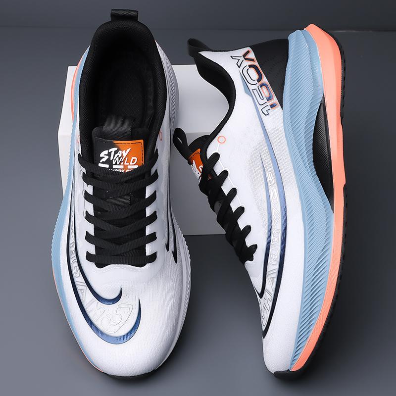 Summer Men'S Breathable Lightweight Anti Slip High Quality Shock Absorbent Running Shoes 38-45 Tri Color