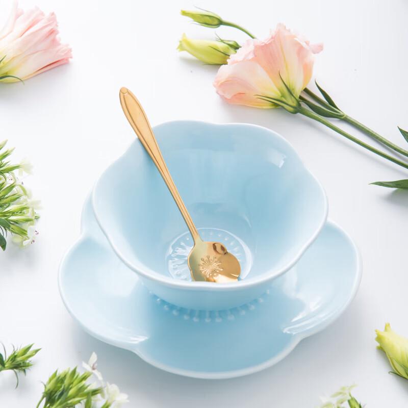 

Naijiang Floral Ceramic Dessert Bowl Set