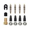Premium Bike Tyre Valve Core Stem Removal Kit 15PCs High and Low Pressure Type