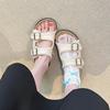 Soft Leather Version~ Thick-soled Ethnic Style Boken Shoes for Women In the Summer of 2025, New Models, Not Tired Feet, Soft-soled Maternity Sandals