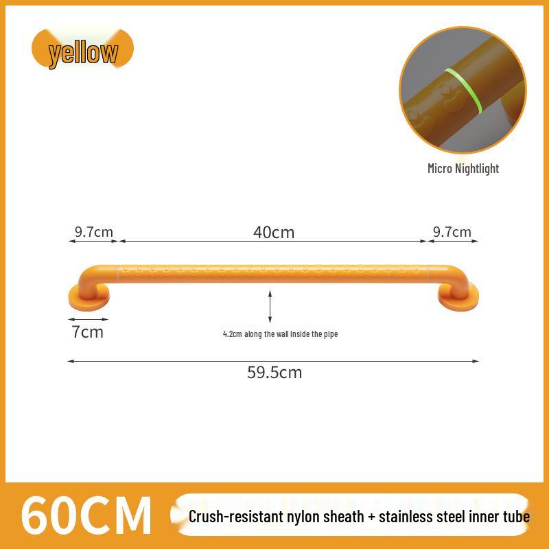 Corridor ABS Anti-Slip Handrail for Staircases, Bathrooms, and Toilets - Elderly & Disabled Assistance Rail