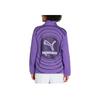 Puma X Pronounce Half-Zip Stand Collar Sport Pullover With Large Back Logo Women Tops Violet 534040-74