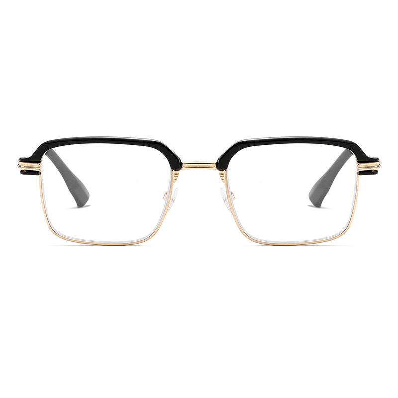 Fashion Square Reading Glasses Men Women Anti Blue Light Metal Frame Presbyopic Glasses Computer Eyewear +1.0 To +4.0