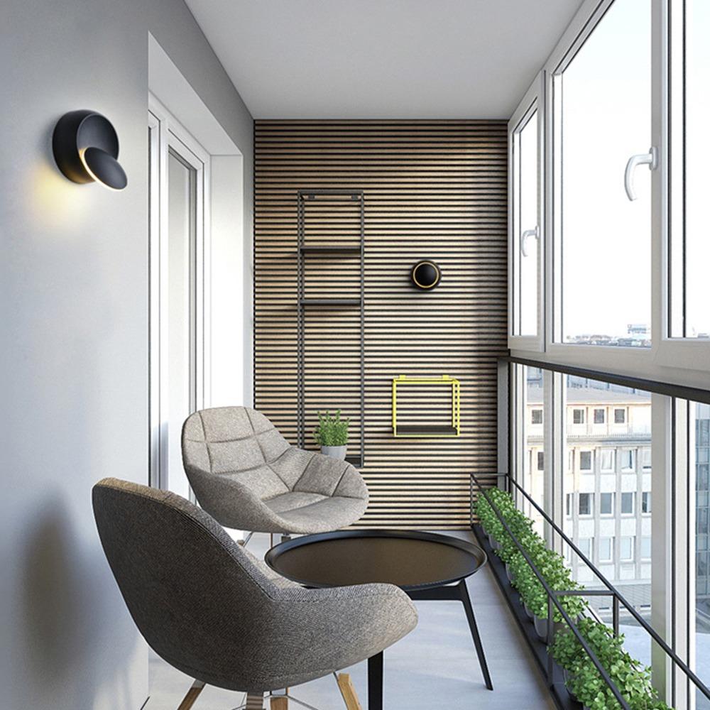 360 Degree Rotatable LED Wall Lamp Crescent LED Wall Light Modern Wall Light Indoor Wall Decor