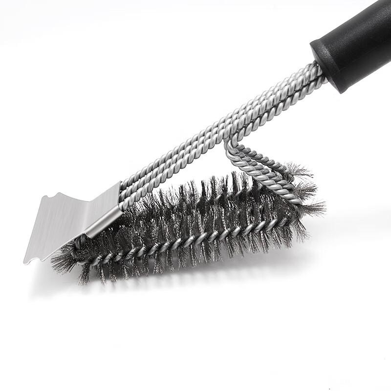 ZISIZ BBQ Grill Cleaning Brush with Scraper, 2-Pack