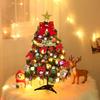 50cm Sada vánočního stromku Vánoční dekorace se světýlky Stolní mini vánoční stromek ozdoby Dekorace na novoroční párty Dárek Navidad