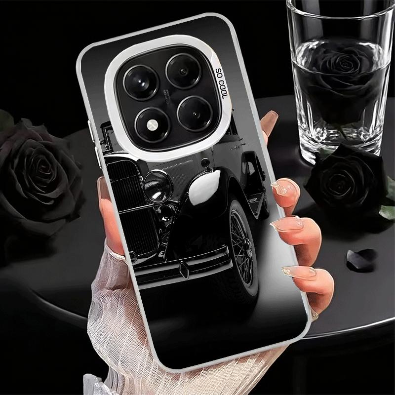Classic Vintage Retro Car Soft Phone Case for Xiaomi Redmi Note 13 14 15 Pro Plus 12S 12 11S 11 11T 10S 10 Shockproof Cover Back