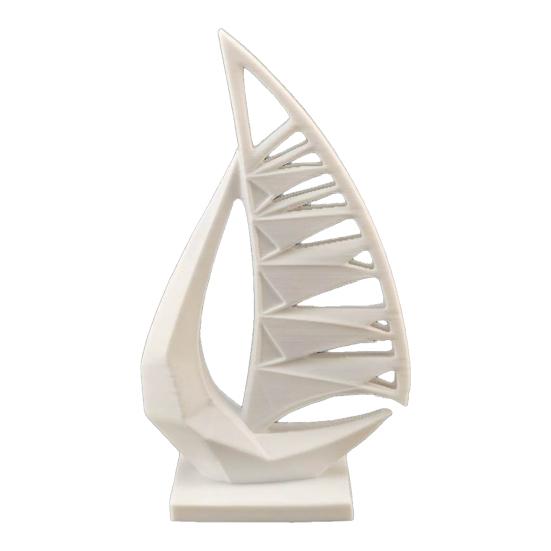 3D Printed Sailboat Figurine Mini Sailboat Model Decoration Miniature Sailing