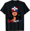 Dominican Girl Dominican Republic Flag Proud Dominicana TShirt Cotton Casual Short Sleeve Tee Graphic T Shirts Vintage T Shirt