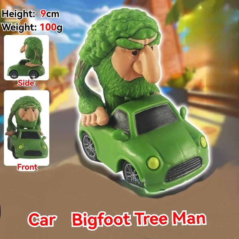 Funny Cartoon Character Cars Toys Unique Design Kids Vehicle Model Tung Tung Tung Sahur Car Figurine Anime Model Children Gifts