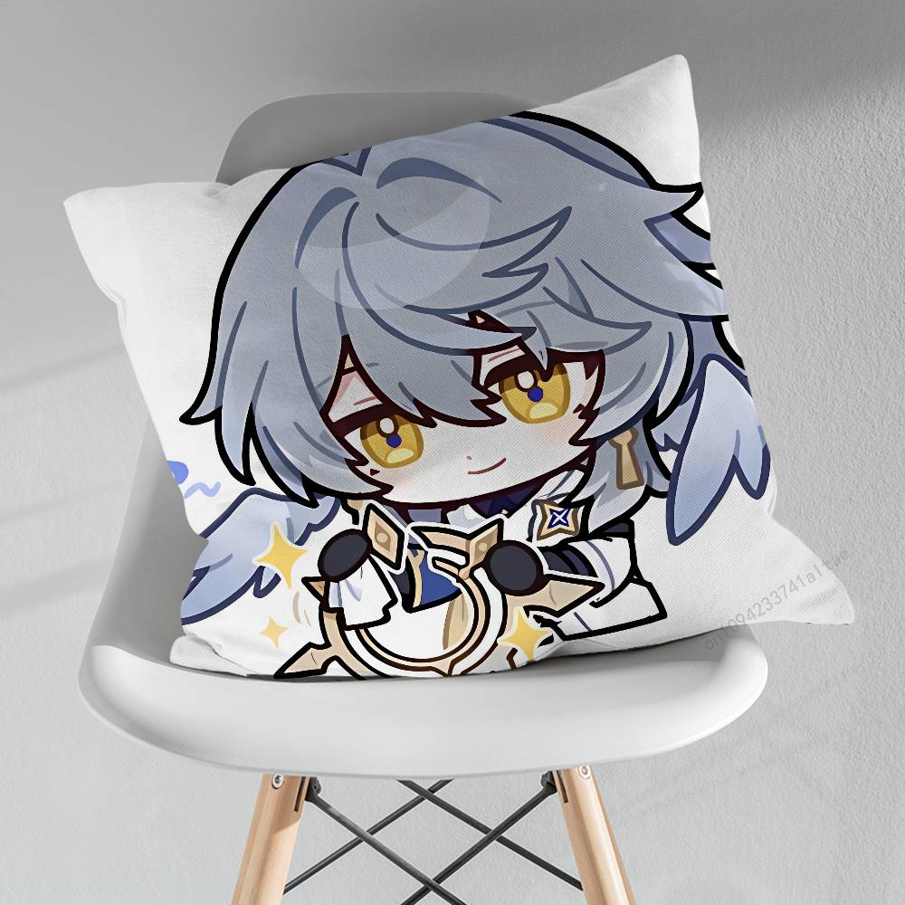 HHonkai Star Rail SSunday Pillowcase for Sofa Room Office Decor Printing Merchandise AllMatch Cushion Cover