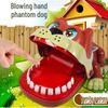 Children's Biting Hand Prank Toy - Large Shar Pei Dog Finger Biter for Interactive Parent-Child Fun
