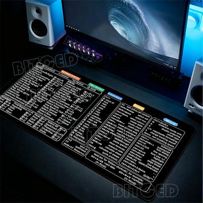 Mouse Pad Excel Word Power Point Windows Cheat Sheet Shortcuts Keys Mousepad Keyboard Software Gaming Esports Desk Mat Protector